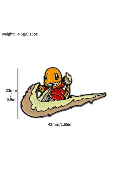 Choice1 Charmander Anime Figures Pokemon Brooches Creative Trend Pikachu Meta...