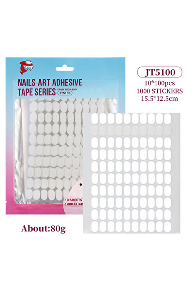 Choice1 05-WHite 10Sheet 5/10Sheet Nail Double-Side Adhesive Tape for Nails T...