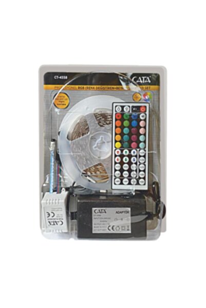 Cata RGB ŞERİT LED SETİ 220v 352 RENK+TRAFO+KUMANDA