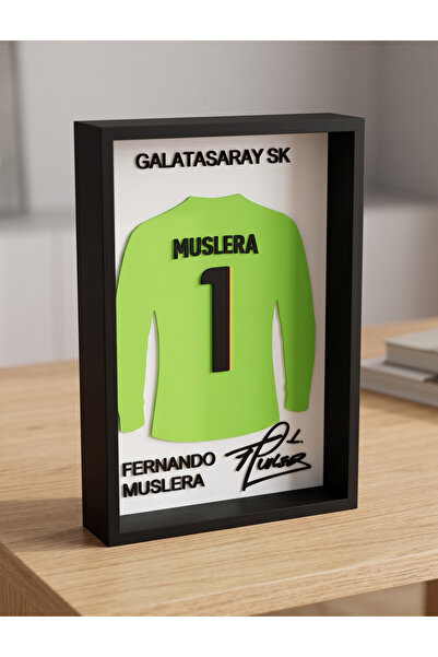 Riva Self Galatasaray Fernando Muslera 3D Yazıcı Baskı Çerçeve Tablo - 14x21....