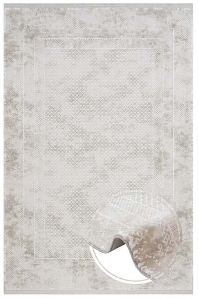 halinet Halı.Net Anthracite Modern Washable Non-Slip Living Room Carpet Nexus...