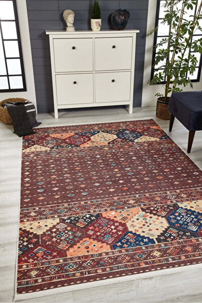 halinet Halı.Net Multi-Colored Modern Washable Non-Slip Living Room Carpet Ha...