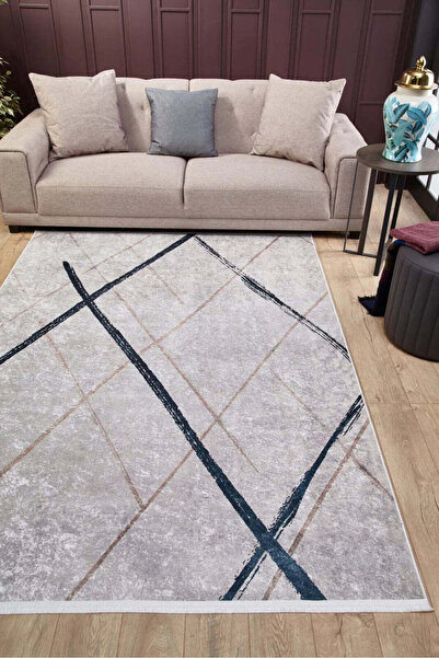 halinet Halı.Net Mink Modern Washable Non-Slip Living Room Carpet Haln-Hln1912