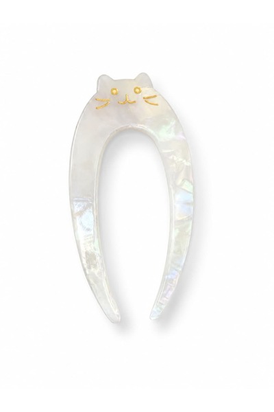 CHARMLUCKY Bone Cat Bubble Clip