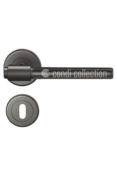Condi Collection مقبض باب من الفولاذ المقاوم للصدأ باللون الأسود الثابت طراز ...
