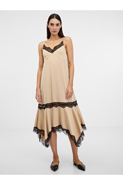 ORSAY Light brown women's midi dress