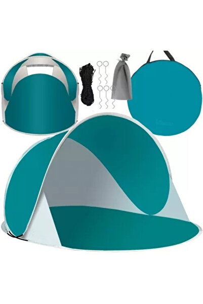 varioshop Cort de plajă semi-deschis, VarioShop ® Asamblare rapidă tip POP-UP...