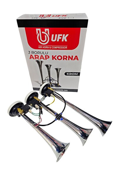 ufk air horn & compressor Dali dali arap korna 24 volt krom kaplı 2 sesli