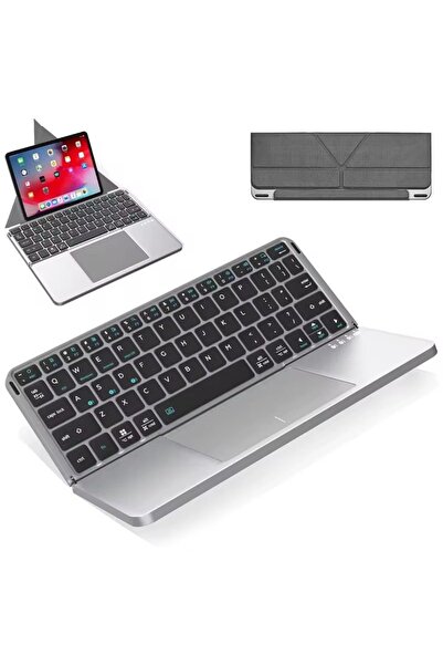 EHZ TEKNOLOJİ Manyetik Ayrılabilir Touchpad’li Bluetooth Klavyeli Tablet Kılı...