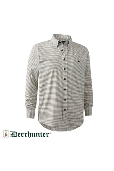 Deerhunter قميص سامويل الأخضر المربعات 39/40