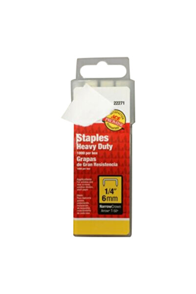 ACE 1000-Piece T50 Narrow Crown Heavy Duty Staples 1/4inch
