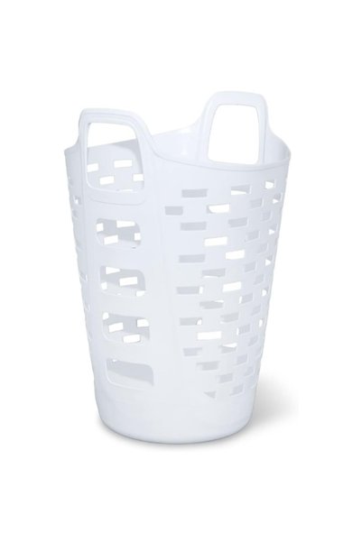 Clorox سلة غسيل بلاستيكية متينة ومرنة عالية الجودة بسعة 70 لتر