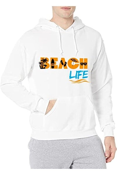 not Unisex Printed Pullover Hooded Sweatshirt Cozy Warm and Comfortable Fleece - Perfect for Layering in UAE's Climate - Lightweight Soft Breathable