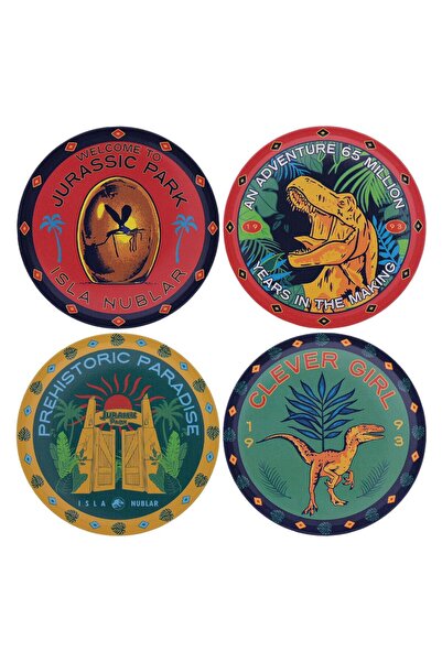 Fanattik Jurassic Park Set de 4 Coaster-uri