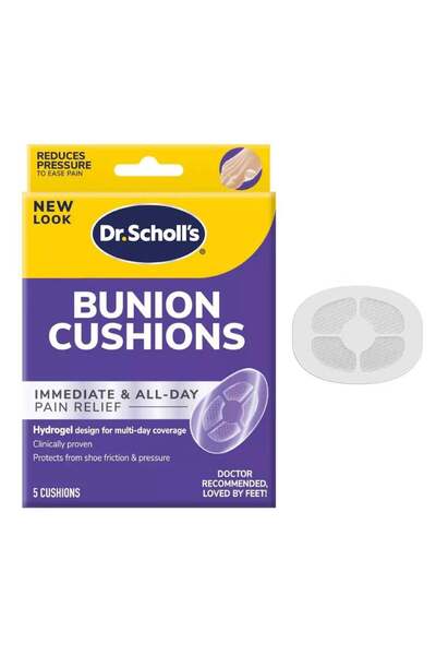Dr. Scholl's وسادة ديراجيل لعلاج التواءات القدم رقيقة ومرنة - 5 قطع