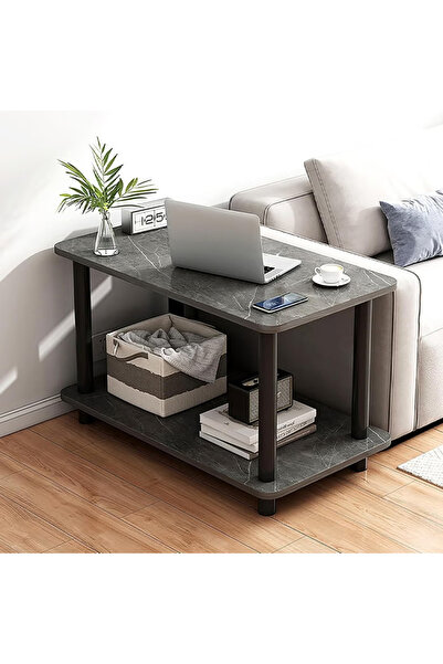GGEROU Coffee table,Tea Table,End Table 60x30x53cm,Wood Sofa Table,Modern Min...