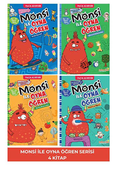The Kitap Monsi ile Oyna Öğren - Eğitici Aktivite Seti (4 Kitap)