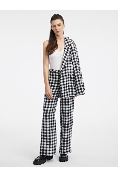 ORSAY White and black women's patterned trousers