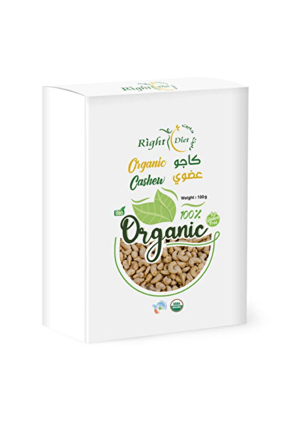 RIGHT DIET كاجو عضوي خالٍ من الغلوتين 100 جرام -