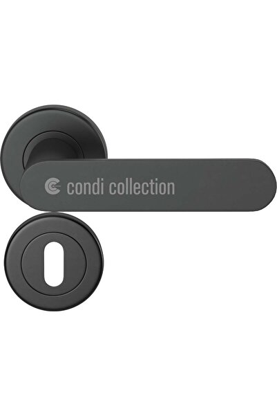 Condi Collection مقبض باب من الفولاذ المقاوم للصدأ باللون الأسود الثابت لعام ...