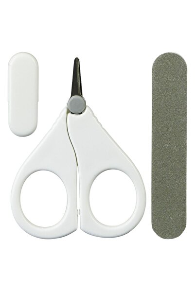 Mininor - Baby Care Nail Scissor Set - White/Grey