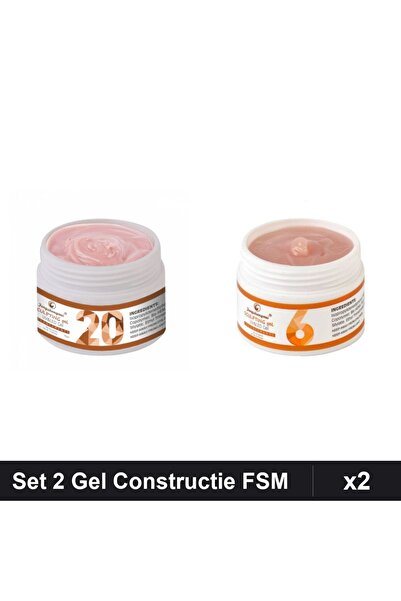 Makeup Set 2 Gel Constructie UV LED FSM 15g, Nuante 20 06, Builder Gel Unghii