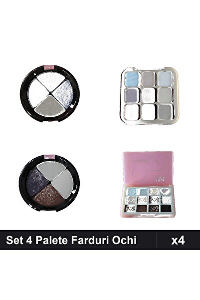 Makeup Set of 4 Quiz DoDo True Eyes Eyeshadow Palettes, Eye Makeup Shades, Pr...
