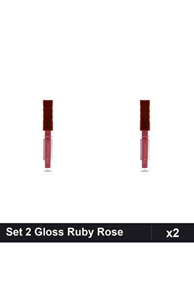 Makeup Set 2 Gloss Shimmer Ruby Rose 03, Luciu Buze cu Efect Sclipitor, Machiaj