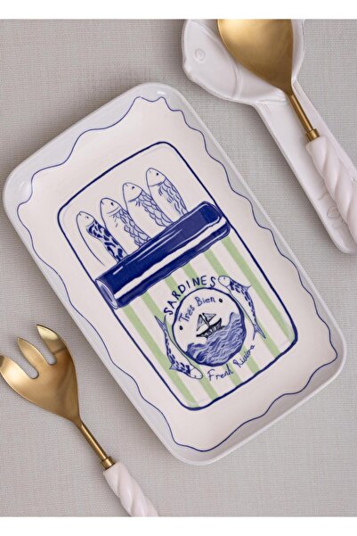 The Mia Italian Summer Rectangular Serving Plate 31X20 cm