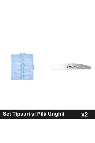 Makeup Set 2 Îngrijire Unghii - 120 Tipsuri Reutilizabile + Pilă Emma 120/150