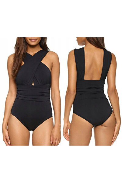 SNM Costum de baie dama, SNM, modelator dintr-o piesa, negru, S INTL