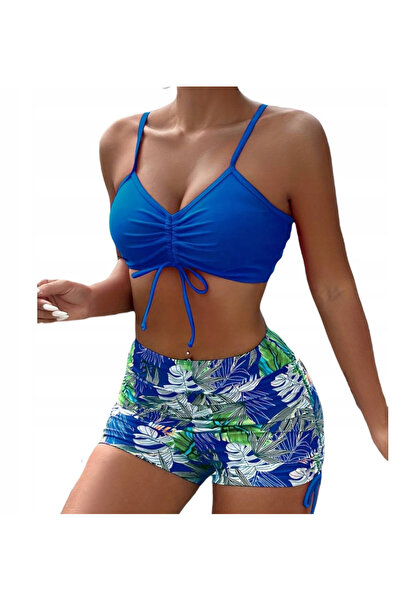SNM Two Piece Swimsuit Set, SNM, Blue, L, Adjustable Straps, Removable Pads