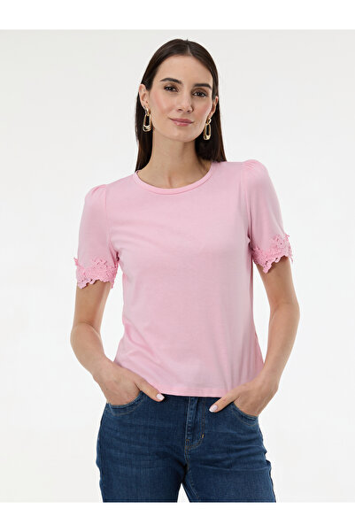ORSAY Light pink women's short-sleeve T-shirt