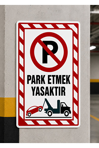 ünalgrup Parking Prohibited Pvc Warning Sign 25X35 cm Uv Printing Easy Mounti...