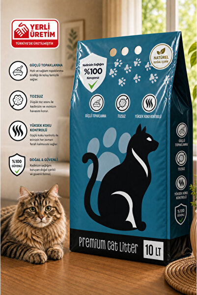 Nutrieco Ultra Topaklanan Bentonit Kedi Kumu Tozsuz Naturel Yüksek Koku Kontr...