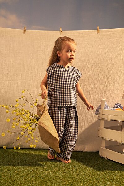 Oh La La Koala For Little Ones Set dublu din seria Picnic Daisy, albastru mar...
