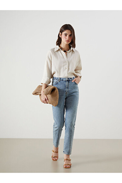 LC Waikiki بنطلون جينز نسائي من Peak New Season Slim Mom