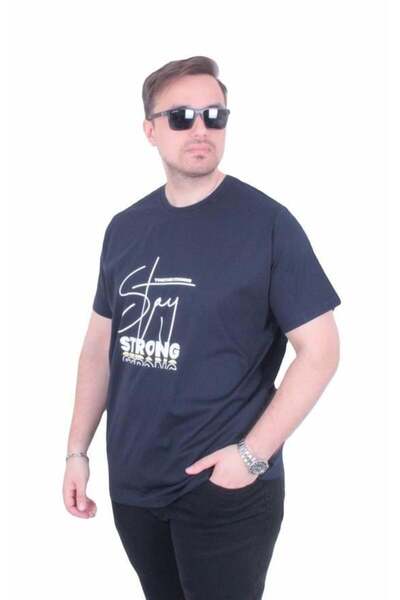 Starbattal Tricou cu gâtul în formă de O pentru bărbați, mărime mare, Strong ...