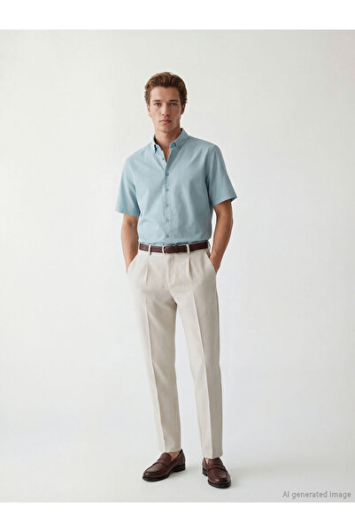 LC Waikiki Özmarka New Season Regular Fit Krinkle Men's Shirt