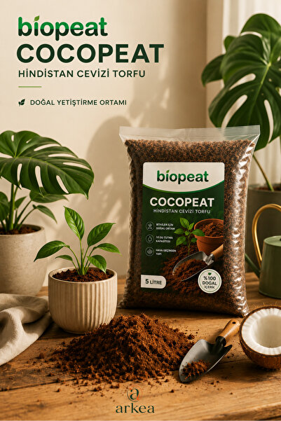 BioPeat Cocopeat Hindistan Cevizi Torfu 5 Litre | Saksı, Çiçek ve Fide İçin B...