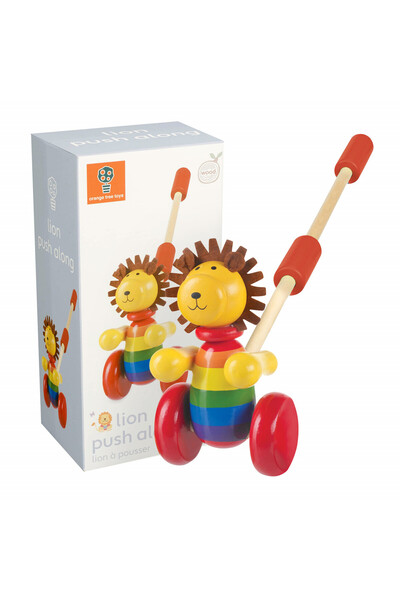 Orange Tree Toys Push Along Lion,