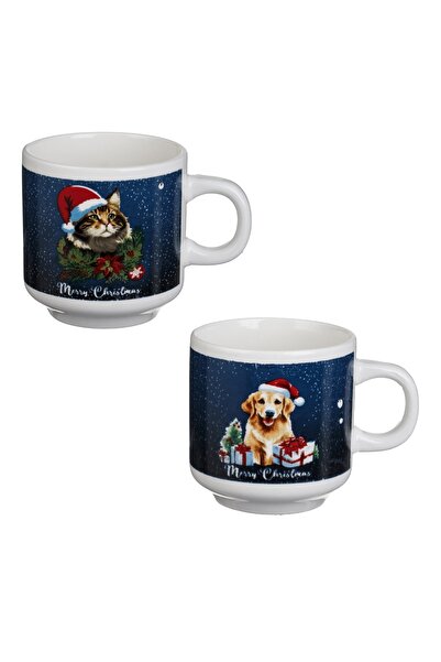 Zumzeria Set of Cups with Cat and Dog Design 150ml - 2pcs