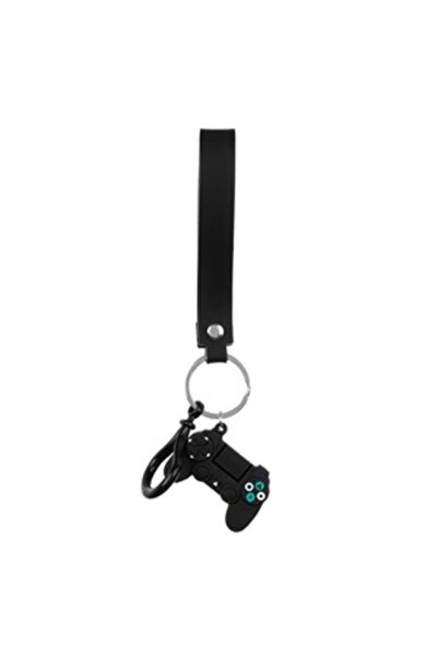 Zumzeria Black Gaming Control Keychain for Kids with Strap 5cm
