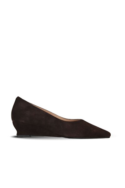 BUENO Shoes Brown Suede Women's Heeled Shoes 39Wa2657