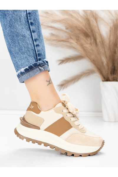mei Women's Sneakers 5WL117 Brown