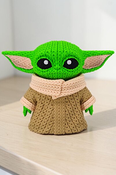 Hunga Yıldız Savaşları - Baby Yoda Yün Örgü Görünümlü Figür