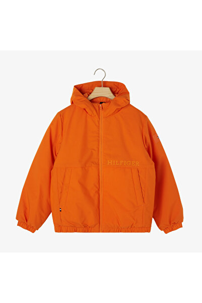 Tommy Hilfiger Light Padded Ribstop Çocuk Turuncu Ceket