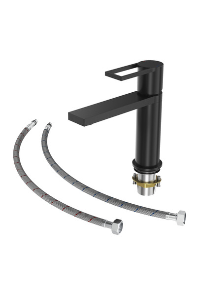 Granitan Baterie Lavoar Joasa Arma, Alama, 178mm, Negru