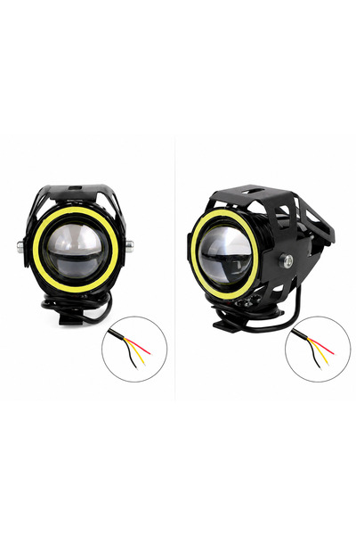 Federal Set 2 faruri LED pentru scuter electric, ATV, bicicletă electrică, un...