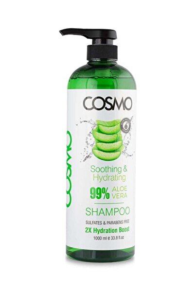 Cosmo Soothing & Hydrating 99% Aloe Vera Hair Shampoo 1000ml 33.8 fl.oz